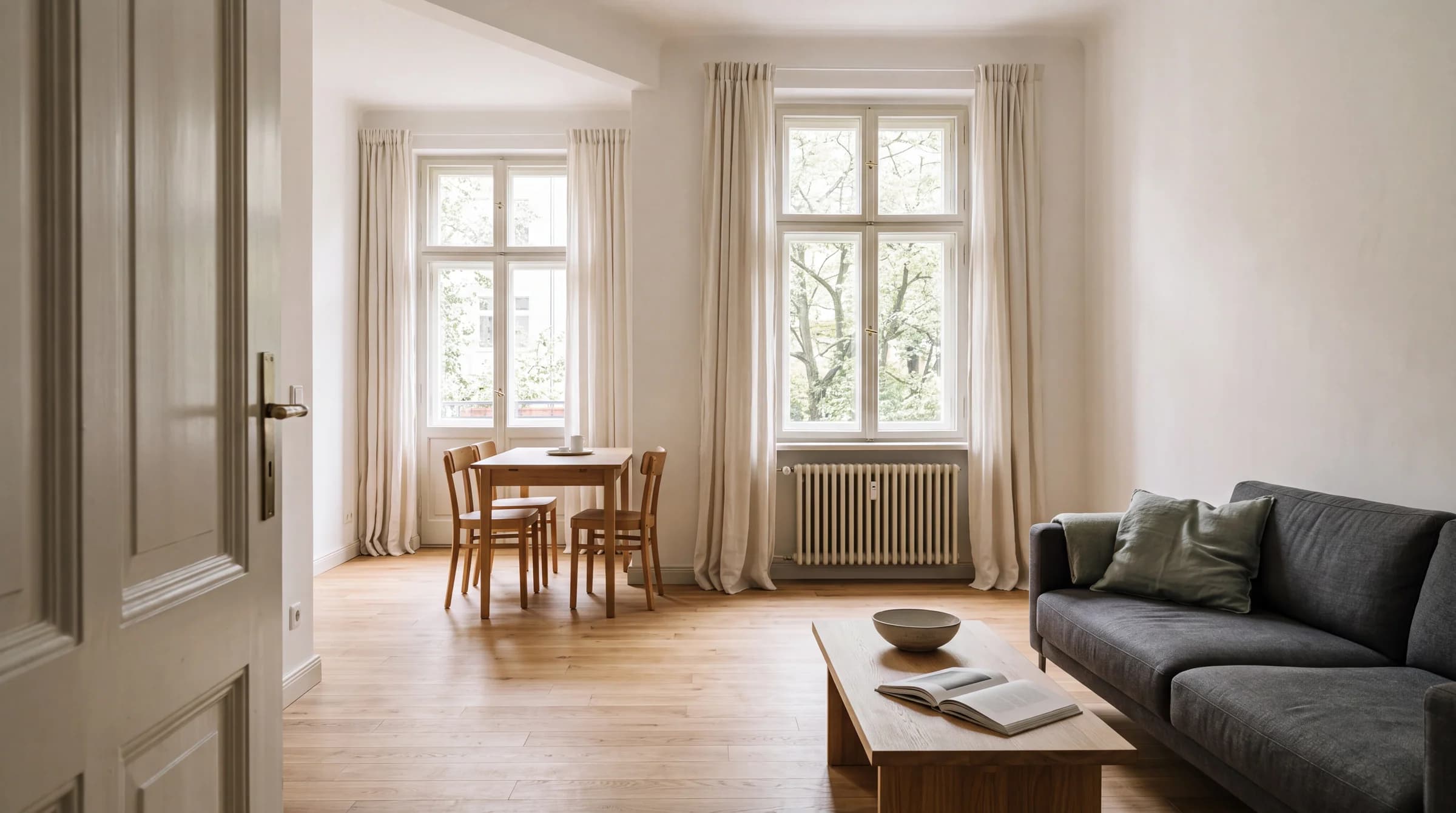 Beispielbild: Altbauwohnung mit Südbalkon